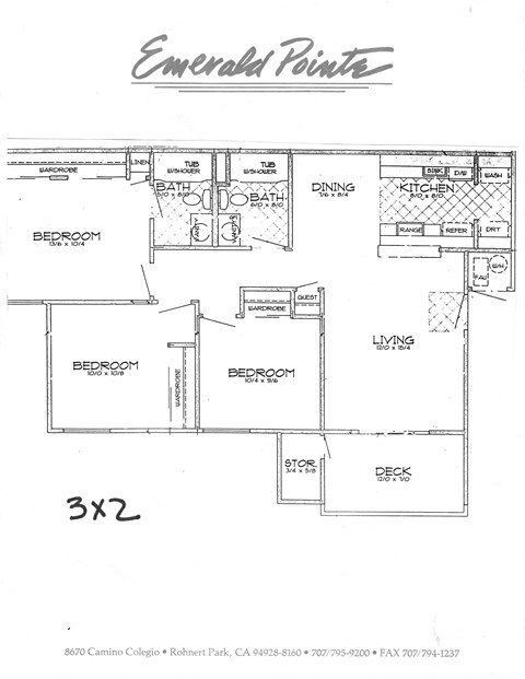 3 bedroom floorplan